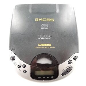 Koss CDP657 Portable CD Player 10 Second Anti-Skip DBBS Tested & Works **READ**